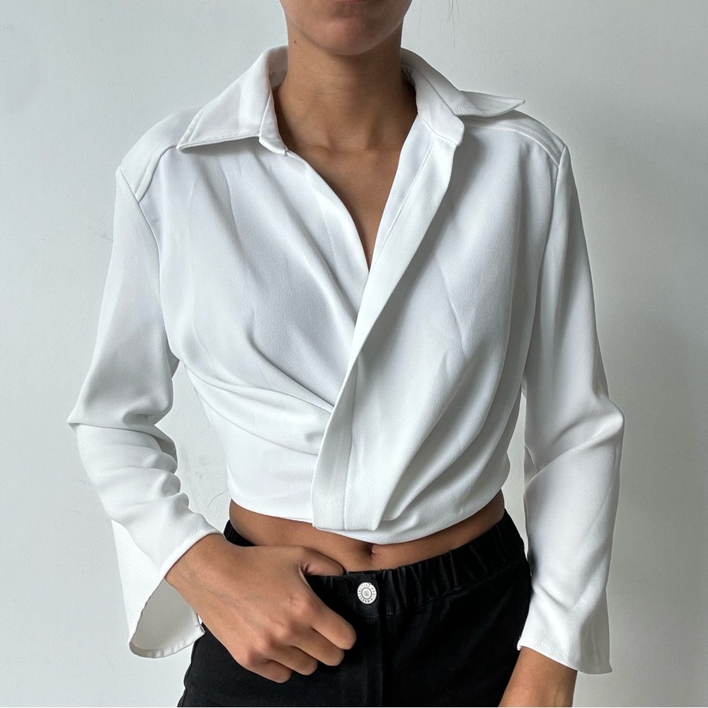 XS white Zara blouse